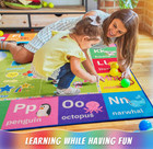 Macgace Abc Kids Rug For Playroom  3x5 Washable Classroom Area Rugs  Toddler Edu