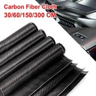 12  X 5ft Real Carbon Fiber Fabric Cloth Roll 3k 200gsm 2x2 Twill Weave Black Us