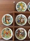 Disney Collection Alphabet Miniature Plates Set 26 W  Display Stand - Complete