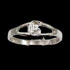 Sterling Silver Initial  c  Ring Size 4 25-4 5 Child Or Pinky
