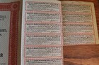 Old Vintage 1916 - Russian Bond Certificate - 5 1 2  - Russia   Green