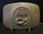 Snap-on Tool Promo Belt Buckle 60th Anniversary Vtg 1980 Silverbronze Spp-483
