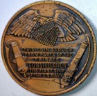 1797 Uss Frigate Constellation Copper Medal Coin Struck From The Ship Parts W Nr