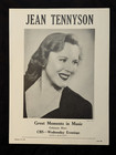 Jean Tennyson 1945 Booking Ad Musical Performer Concert Actor singer