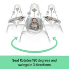 Ingenuity Inlighten Soothing Swing Baby Seat 180 Degree Rotation 5 Speeds