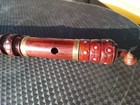 Antique Wood Brass Basuri Flute From Nepal 