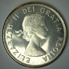 1964 Canada Silver Fifty Cents Coin Bu 50c Canadian Half Dollar Uncirculated