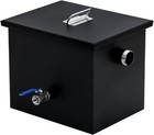 8 Lb Commercial Carbon Steel Grease Trap Interceptor Kitchen Oil Water Separator