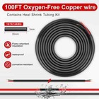 18 Gauge 2 Conductor Stranded Pvc Electrical Wire  100ft  12v