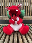 Dragon Plush Applause Red 11  Rare Find Stuffed Animal Colorful Plushy Cutie