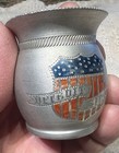 Vintage 1900 s Aluminum Patriotic American Shield Toothpick Holder-detroit Mich