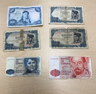 Spain Pesetas Banknotes Lot   500   2000 Pesetas   banco De Espa  a    vintage Currency