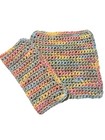 Durable Pastel Ombr   Dishcloths hot Pads 100  Cotton Handmade Crochet Set Of 2
