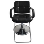 Hydraulic Hairdressing Barber Chair With Round Base Beauty Hair Salon Equipment