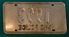 1970s 80s New York City Police Department License Plate Nypd 1993 Ny Bright Blue