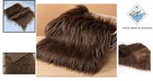 Versatile 60  X 18  Dark Brown Faux Fur Material For Crafts   Sewing Projects