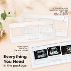 Baby Sonogram Picture Frames - Trio Ultrasound Picture Frames  First Time Mom Gi