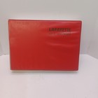 Vtg Rare Lafayette Model At-1 Transistor Reel Tape Recorder Red Case No Reels