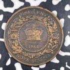 1861 Nova Scotia Large Cent Lot f3747