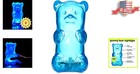 Gummygoods Squeezable Gummy Bear Night Light For Kids Room  Squishy Lamp - Blue