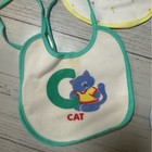 Retro 1980 s Baby Feeding Bibs With Tie Strings Set Of 4 Vintage