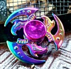 Rainbow Metal Fidget Spinner Oil Slick Toys Kids Adults Boys Girls Adhd Edc         