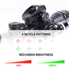 4-16x50ao Tactical Rifle Scope Combo With Hd103 Red Dot Sight Red Laser