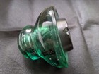Plenty Apple Green Old Glass  Insulator  flying Saucer Ufo  Style