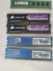 Mix Lot Of 19 Ddr2 Ddr3 Desktop Ram Memory Corsair Patriot Kingston Hynix