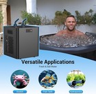 132 Gallon Aquarium Chiller  1 2 Hp Water Chiller Quiet For Cold Plunge Ice Bath