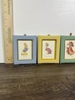 Beatrix Potter Peter Rabbit Wall Art Set Jemima Puddle-duck Benjamin Bunny 3 Pc