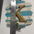 Decorative  k  Wooden Wall Letter - 7 5  Handcrafted Rustic Monogram Decor