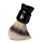 Silvertip Badger Bristle Shaving Brush  Resin Black Handle With Stand Soft Br   