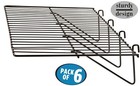 Only Hangers Black Grid Panel Display Shelf Box Of 6