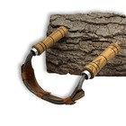 Hand-forged Inshave Knife For Chair Making 52100 Steel Ash Handle Leather Sheath