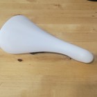 Old Mid School Nos Gt Stamped Embossed White Bmx Freestyle Bike Seat