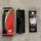 Spyderco Knife Efficient Black G10 Black Blade 8cr13mov C216gpbbk