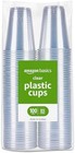 Amazon Basics Small Disposable Clear Plastic Cups  9oz  100 Count