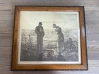 Vintage Solid Wood Framed Art Print The Angelus Jean-fran  ois Millet