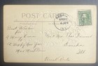 Antique Copyright 1910 Christmas Greetings Embossed Postcard Dexter Press