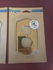 2 Vintage Angelo Antique Brass Wall Plate 74064 Outlet Cover Lot