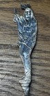 Tacoma Washington Sterling Souvenir Spoon Full Figure Indian Squaw On Back