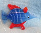 Fish Tank Aquarium Float Decoration  Italian Art Glass Cobalt Blue Ornament