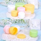 20 50 100g Empty Round Plastic Cosmetic Container Reusable Sample Pot Jar Travel