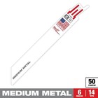 Milwaukee Tool 48-01-6182 6  14 Tpi Sawzall Blades  50 Pk 