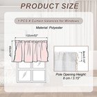 18  W X 52  L Curtain Valances For Windows  White  Set Of 1 Panel
