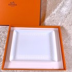 Hermes Paris Egee Sushi Plate Rectangle Change Tray Tableware Porcelain W box