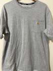 Preowned Lot Of 2 Men   s Carhartt Heather Gray Force Relax Fit T-shirts Size Xl