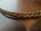 Vintage Victorian Double Strand Woven Hair Mourning Watch Fob Large 18 