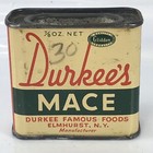 Durkees Mace Vtg Spice Tin Glidden Products Elmhurst Ny Durkee Famous Foods